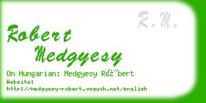robert medgyesy business card